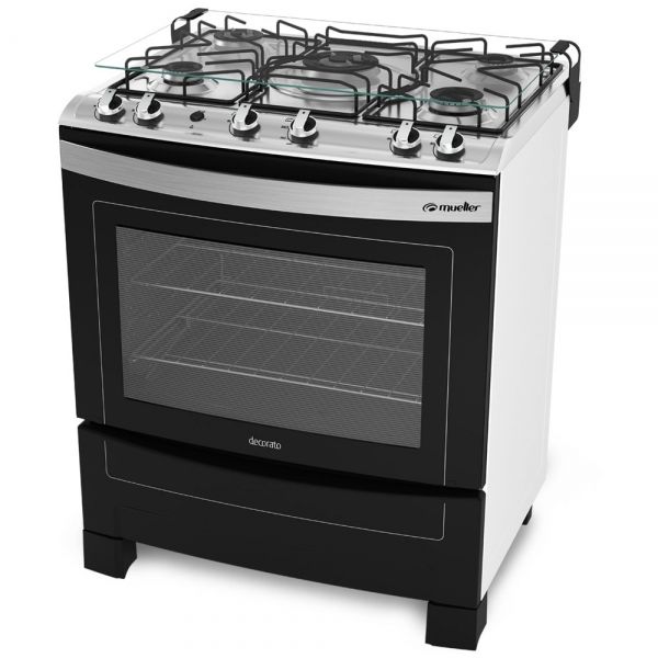 FOGAO MUELLER 5B DECORATO VIDRO PTO