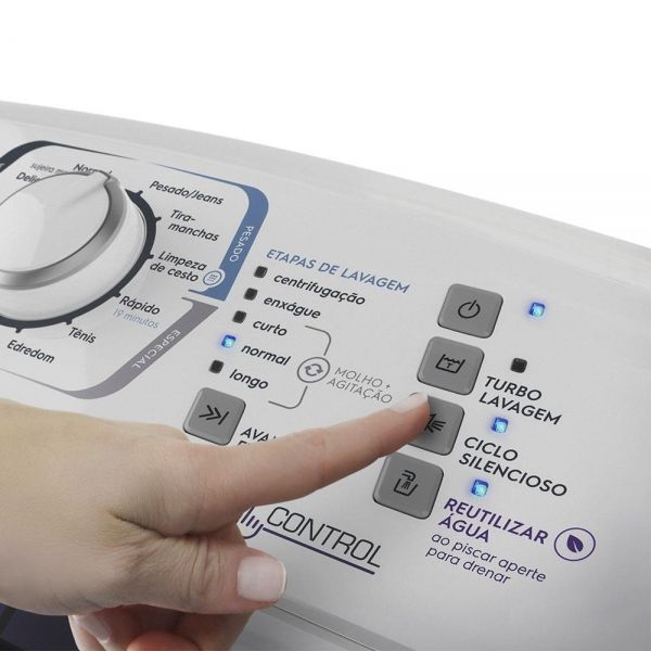 LAV ELECTROLUX 12 KG LAC12 COM DISPENSER AUTOLIMPANTE E CESTO INOX BCO